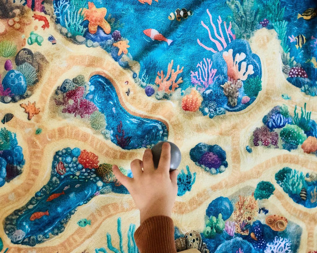 Ocean Reef Play Blanket - GoCozyy Play Blankets