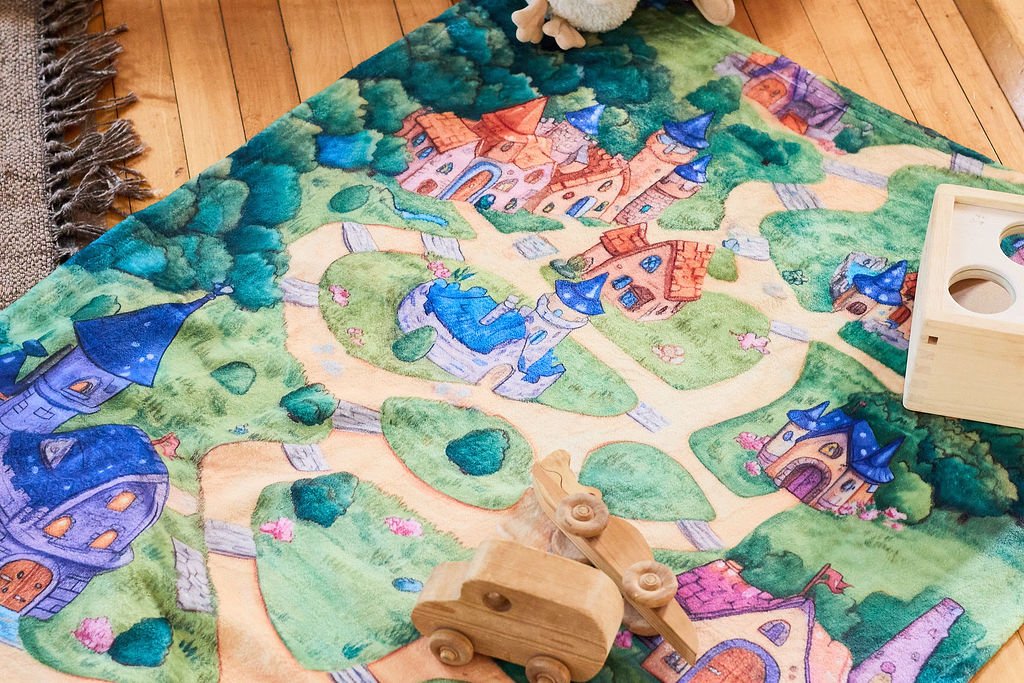 Castle Kingdom Play Blanket - GoCozyy Play Blankets